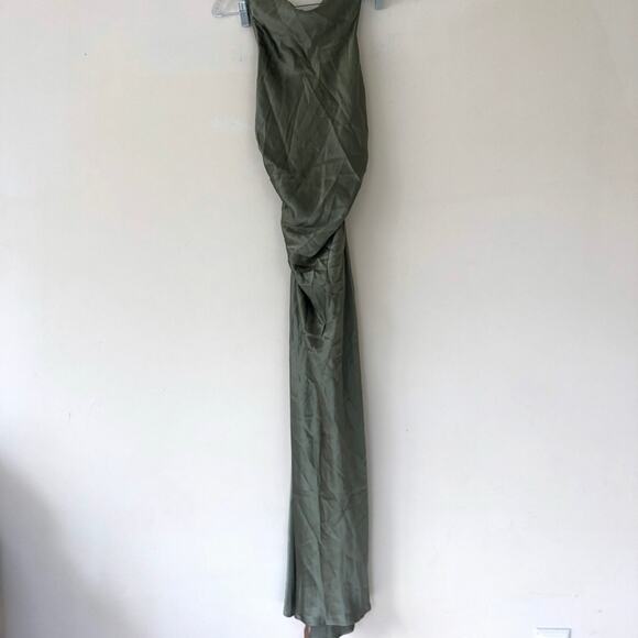 Reformation Womens Casette Silk Dress Artichoke Size 10 NWT - Picture 2 of 6